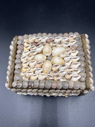 Vintage shell box - vintage,