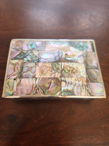 Abalone shell trinket box - abalone,