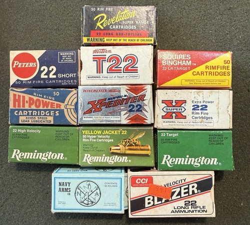 Vintage rifle ammo - 12,