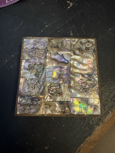 Abalone shell wood and metal - abalone,