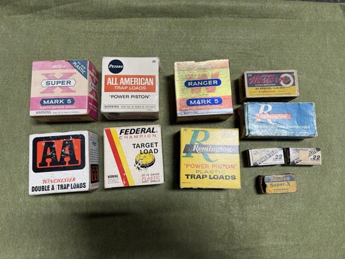 Vintage empty ammo boxes - vintage,